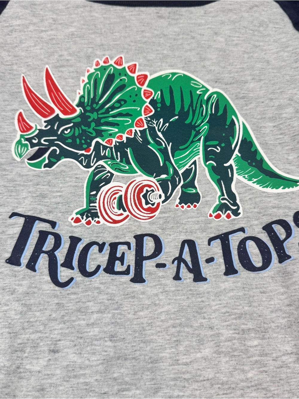 Joules Boys Youth Tricep-A-Tops Dinosaur Graphic Raglan Shirt ~ 11/12 - Picture 2 of 11